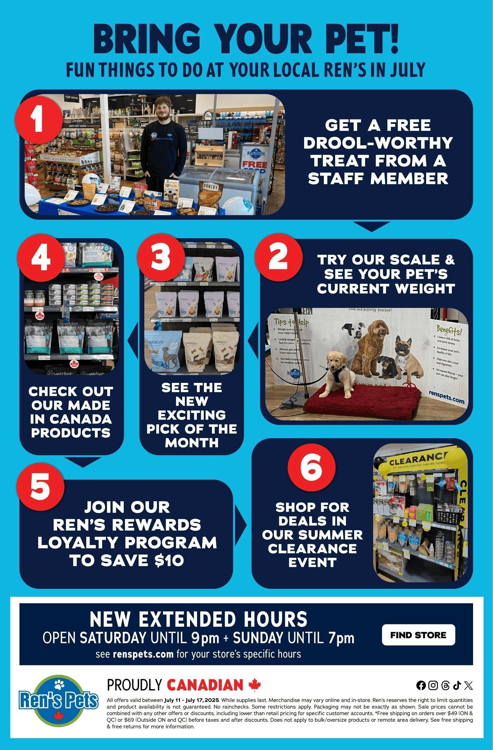 Ren's Pets Flyer July 11 to 17