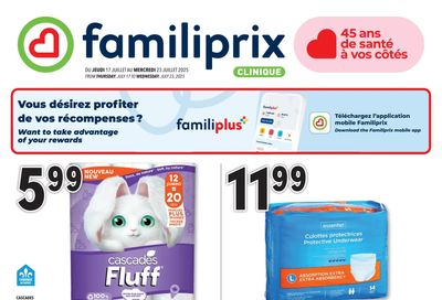 Familiprix Clinique Flyer July 17 to 23