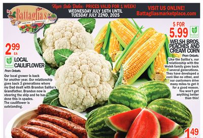 Battaglia's Marketplace Flyer July 16 to 22