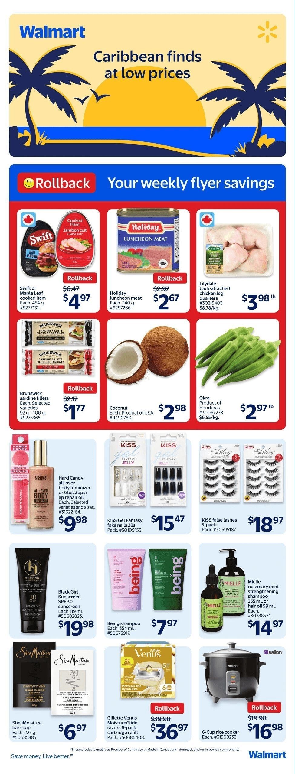 Walmart (West) Caribbean Finds Flyer July 17 to August 6
