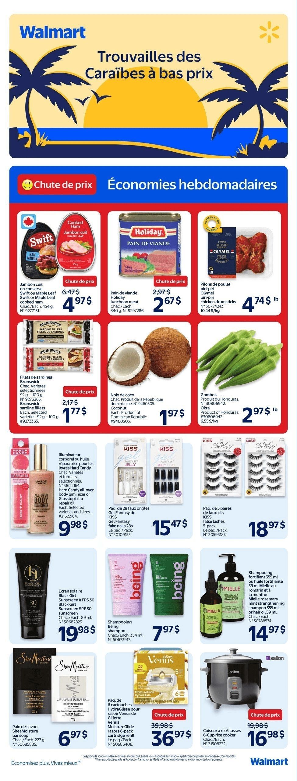 Walmart (QC) Caribbean Finds Flyer July 17 to August 6