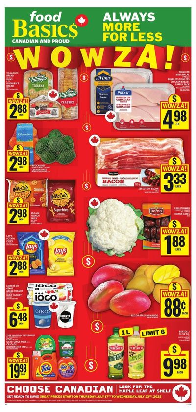 Food Basics Flyer July 17 to 23