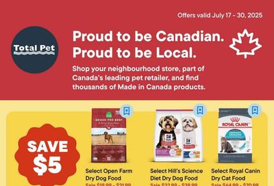 Total Pet Flyer July 17 to 30
