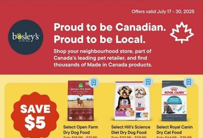 Bosley's by PetValu Flyer July 17 to 23
