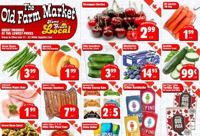 The Old Farm Market (Duncan) Flyer July 17 to 23