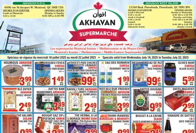 Akhavan Supermarche Flyer July 16 to 22