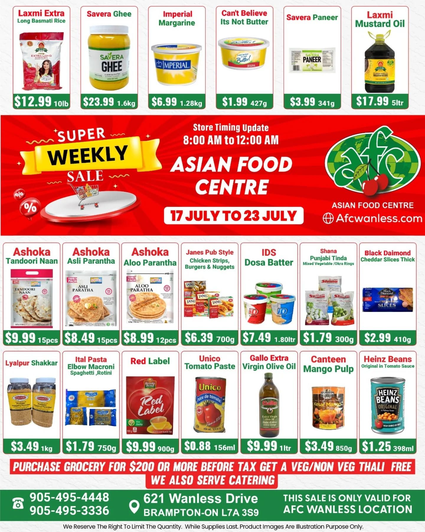 Asian Food Centre (Wanless Dr.) Flyer July 17 to 23