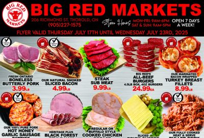 Big Red Markets Flyer July 17 to 23