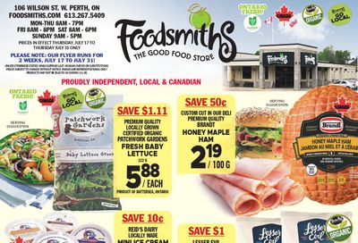 Foodsmiths Flyer July 17 to 31