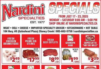 Nardini Specialties Flyer July 17 to 23