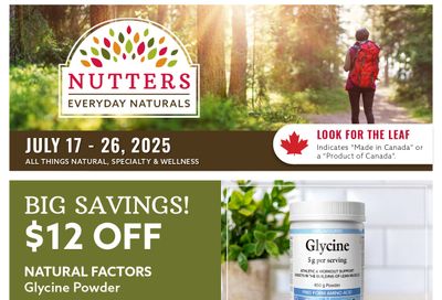 Nutters Everyday Naturals Flyer July 17 to 26