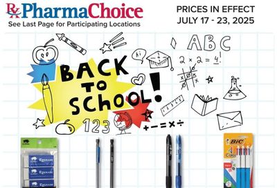 PharmaChoice (ON & Atlantic) Back to School Flyer July 17 to 23