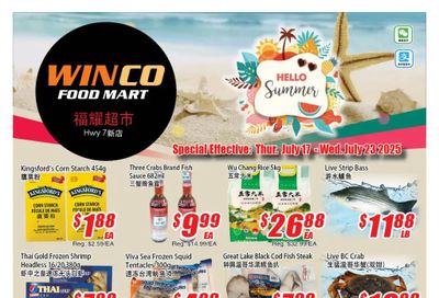 WinCo Food Mart (HWY 7) Flyer July 17 to 23 WinCo Food Mart (HWY 7) Flyer July 17 to 23