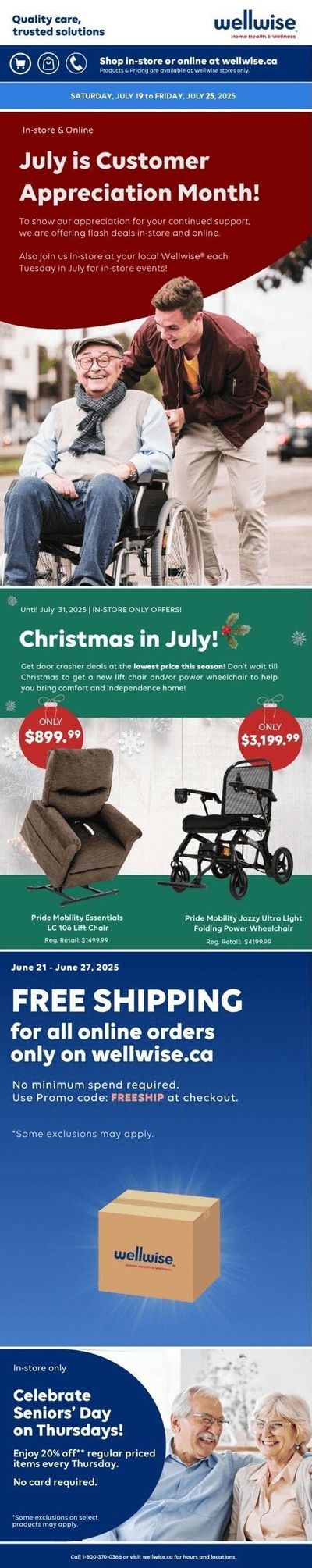 Wellwise By Shoppers Flyer July 19 to 24