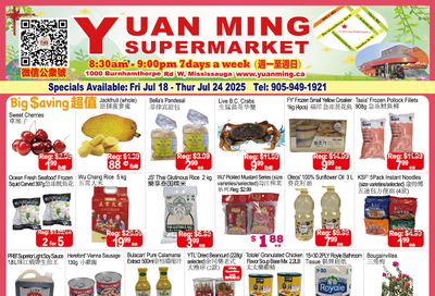 Yuan Ming Supermarket Flyer July 18 to 24