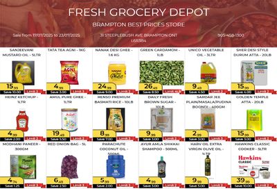 Fresh Grocery Depot Flyer July 17 to 23 Fresh Grocery Depot Flyer July 17 to 23