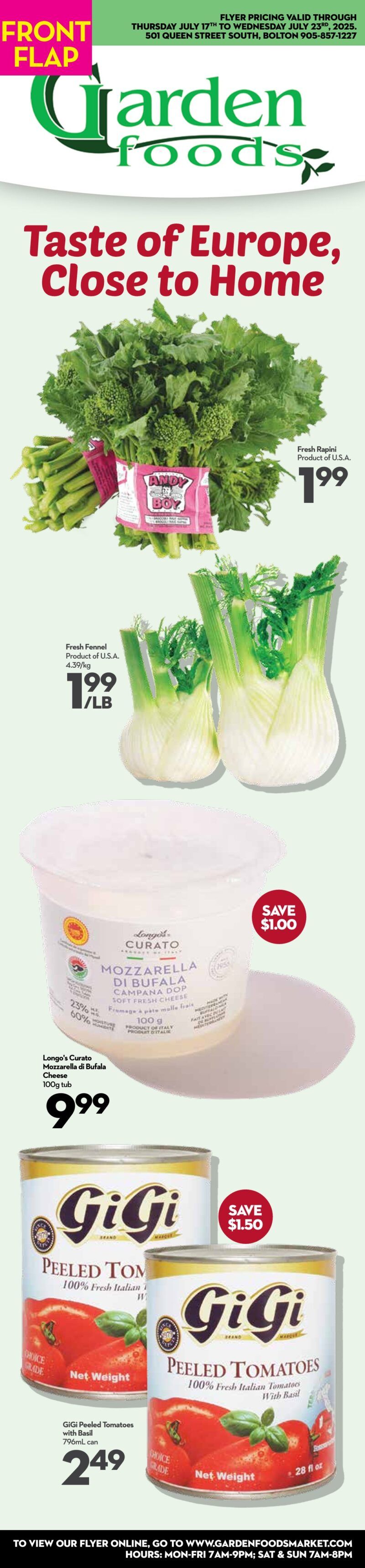 Garden Foods Flyer July 17 to 23