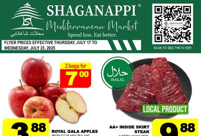 Shaganappi Mediterranean Market Flyer July 17 to 23