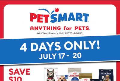 PetSmart Flyer July 17 to 20 PetSmart Flyer July 17 to 20