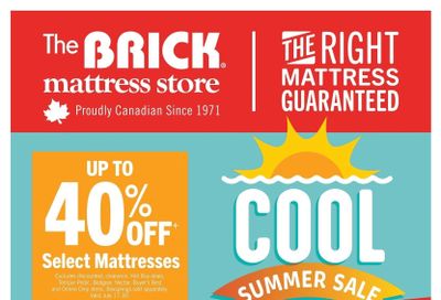The Brick Mattress Store Flyer July 17 to 30