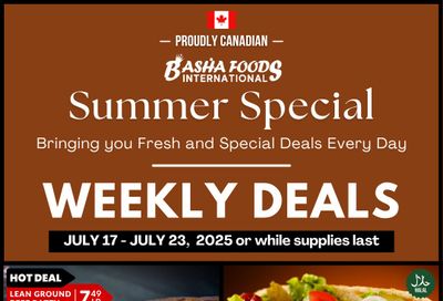 Basha Foods International Flyer July 17 to 23