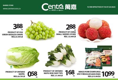 Centra Foods (Barrie) Flyer July 18 to 24
