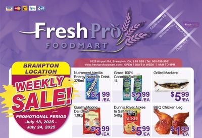 FreshPro Foodmart (Brampton) Flyer July 18 to 24
