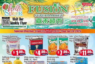 Fusion Supermarket Flyer July 18 to 24