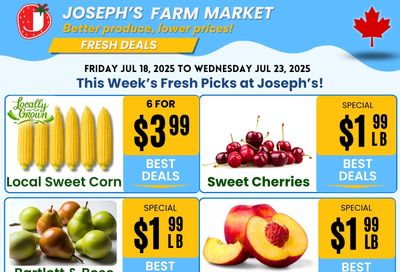 Joseph's Farm Market Flyer July 18 to 23