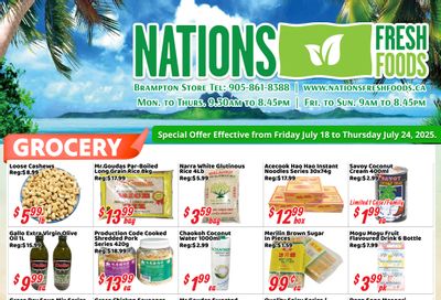 Nations Fresh Foods (Brampton) Flyer July 18 to 24