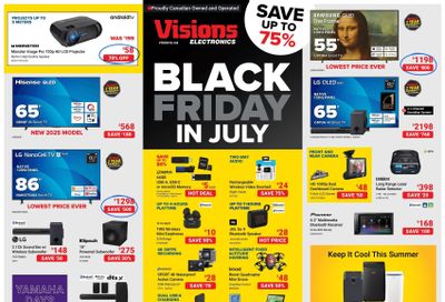 Visions Electronics Flyer July 18 to 24