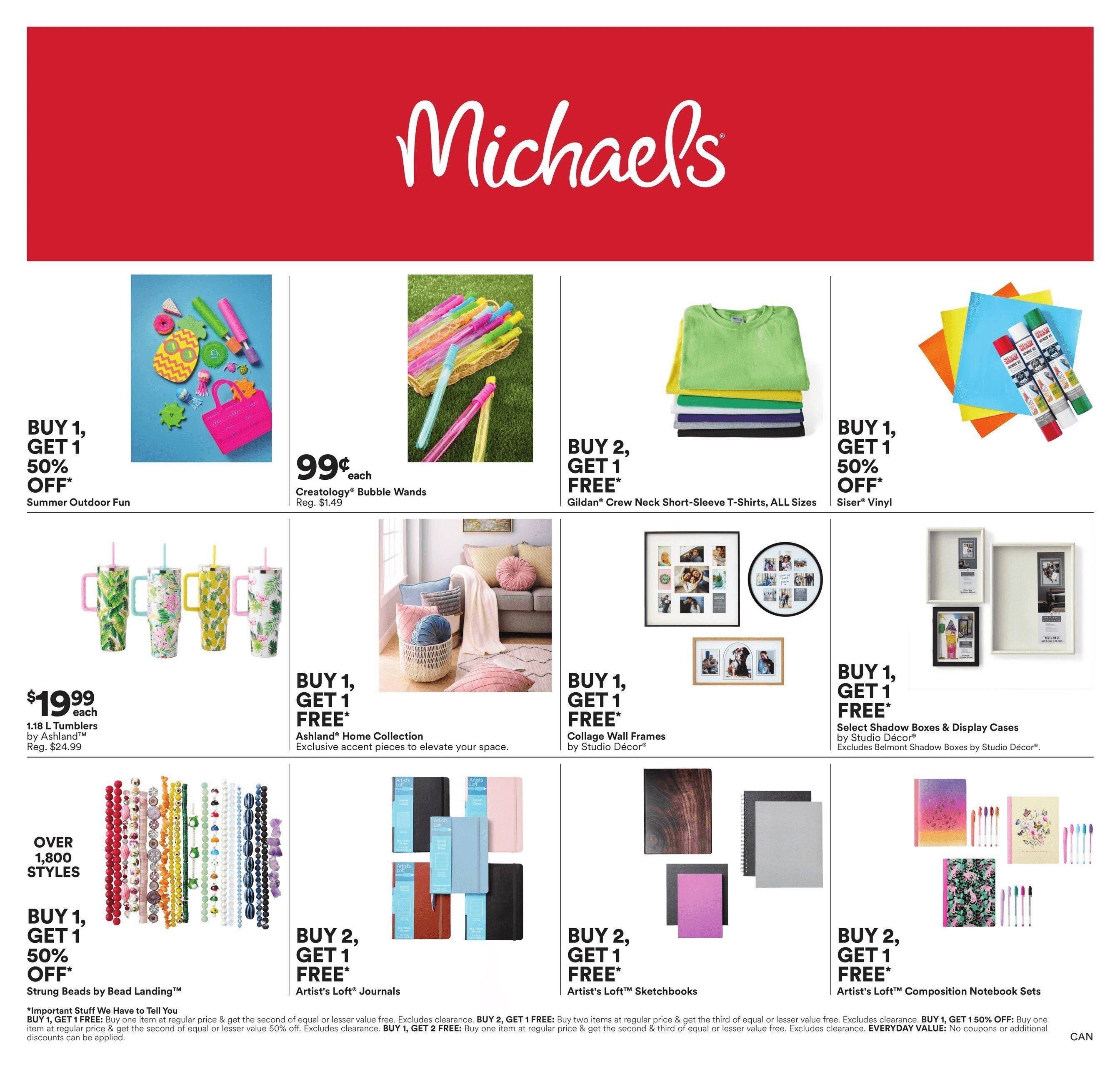 Michael's Flyer July 19 to 24