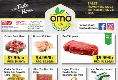 Oma Fresh Foods Flyer July 18 to 24