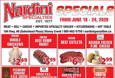 Nardini Specialties Flyer June 18 to 24