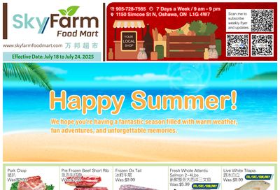 SkyFarm Food Mart Flyer July 18 to 24