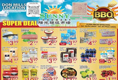 Sunny Foodmart (Don Mills) Flyer July 18 to 24