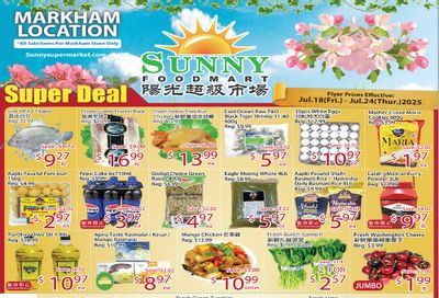 Sunny Foodmart (Markham) Flyer July 18 to 24