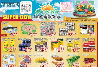Sunny Foodmart (Etobicoke) Flyer July 18 to 24
