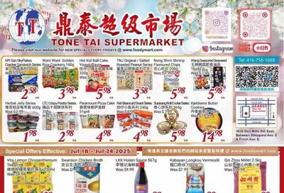 Tone Tai Supermarket Flyer July 18 to 24