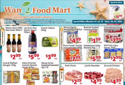 Wan 2 Food Mart Flyer July 18 to 24
