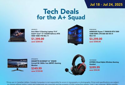 Canada Computers Flyer July 18 to 24