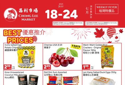 Chong Lee Market Flyer July 18 to 24