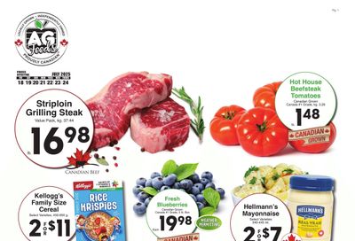AG Foods Flyer July 18 to 24