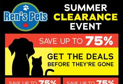 Ren's Pets Flyer July 18 to 31