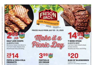 Freson Bros. Flyer July 25 to 31