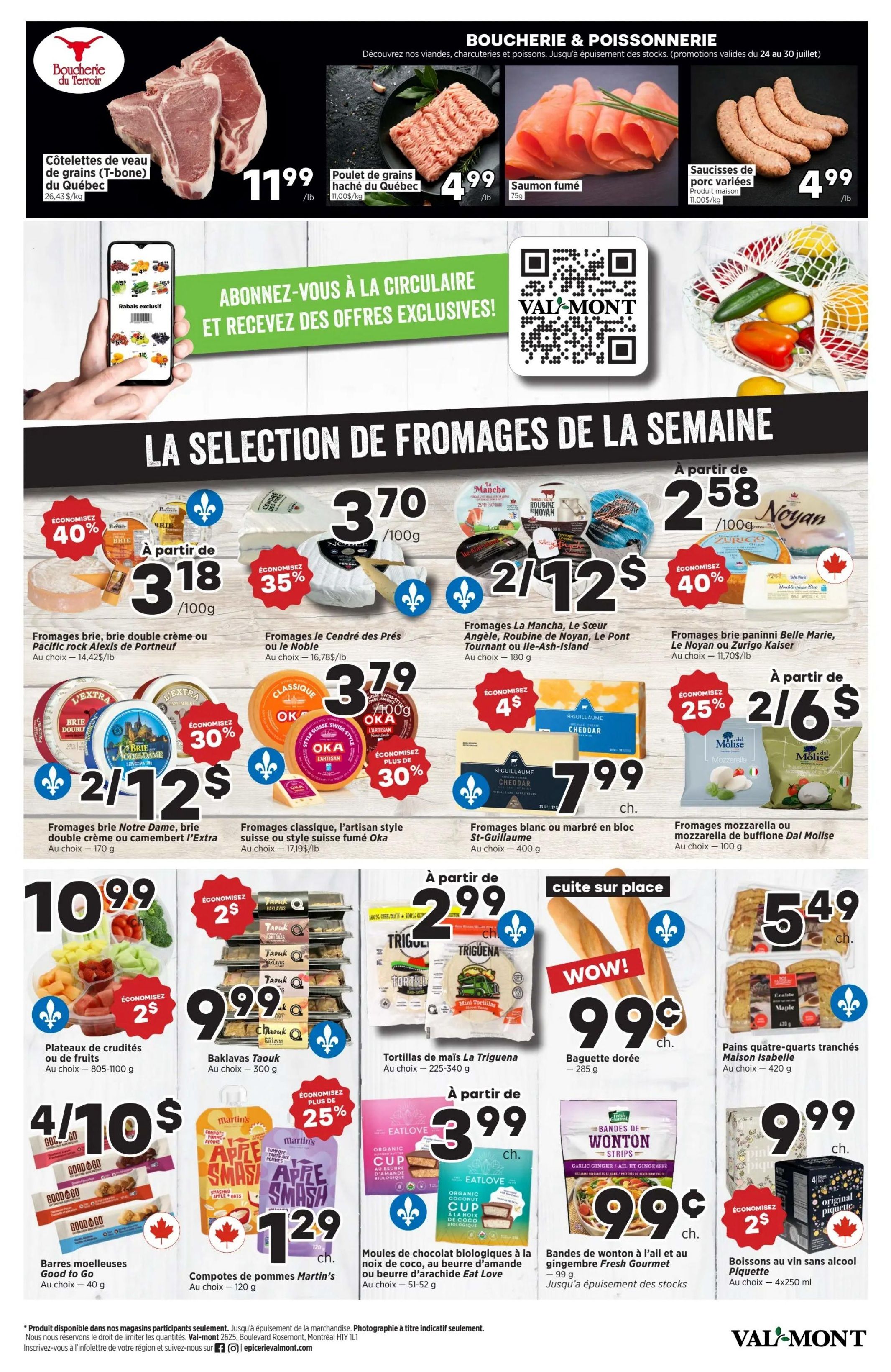 Val-Mont Flyer July 24 to 30