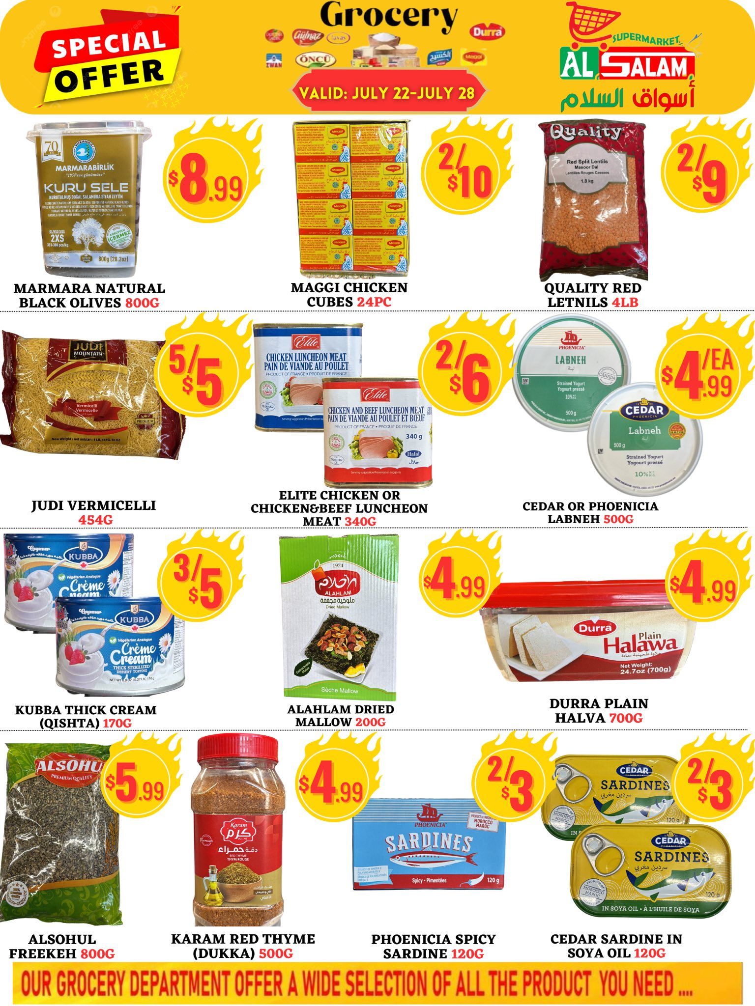 Al-Salam Supermarket Flyer July 22 to 28