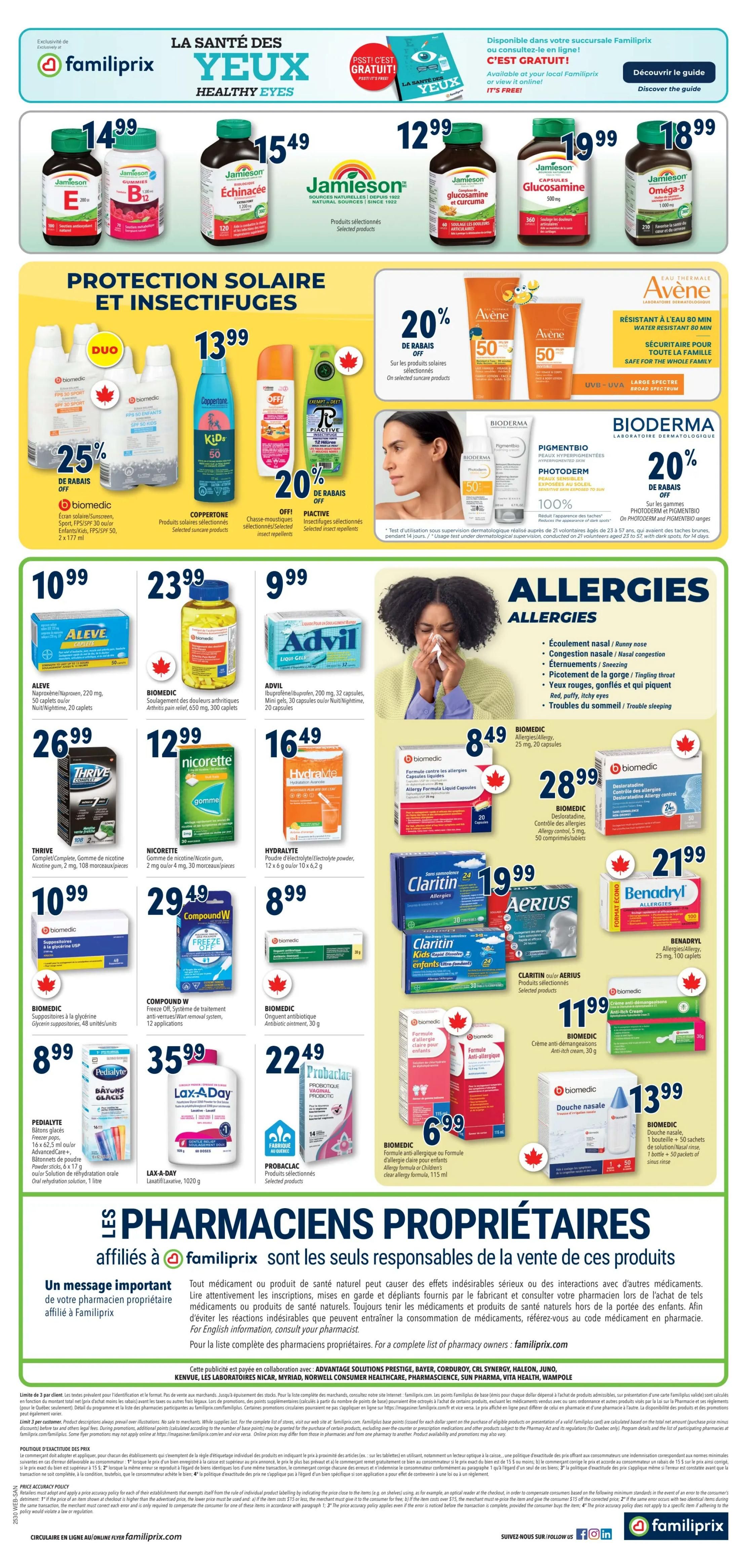 Familiprix Sante Flyer July 24 to 30