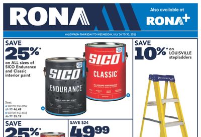 Rona & Rona+ (West) Flyer July 24 to 30