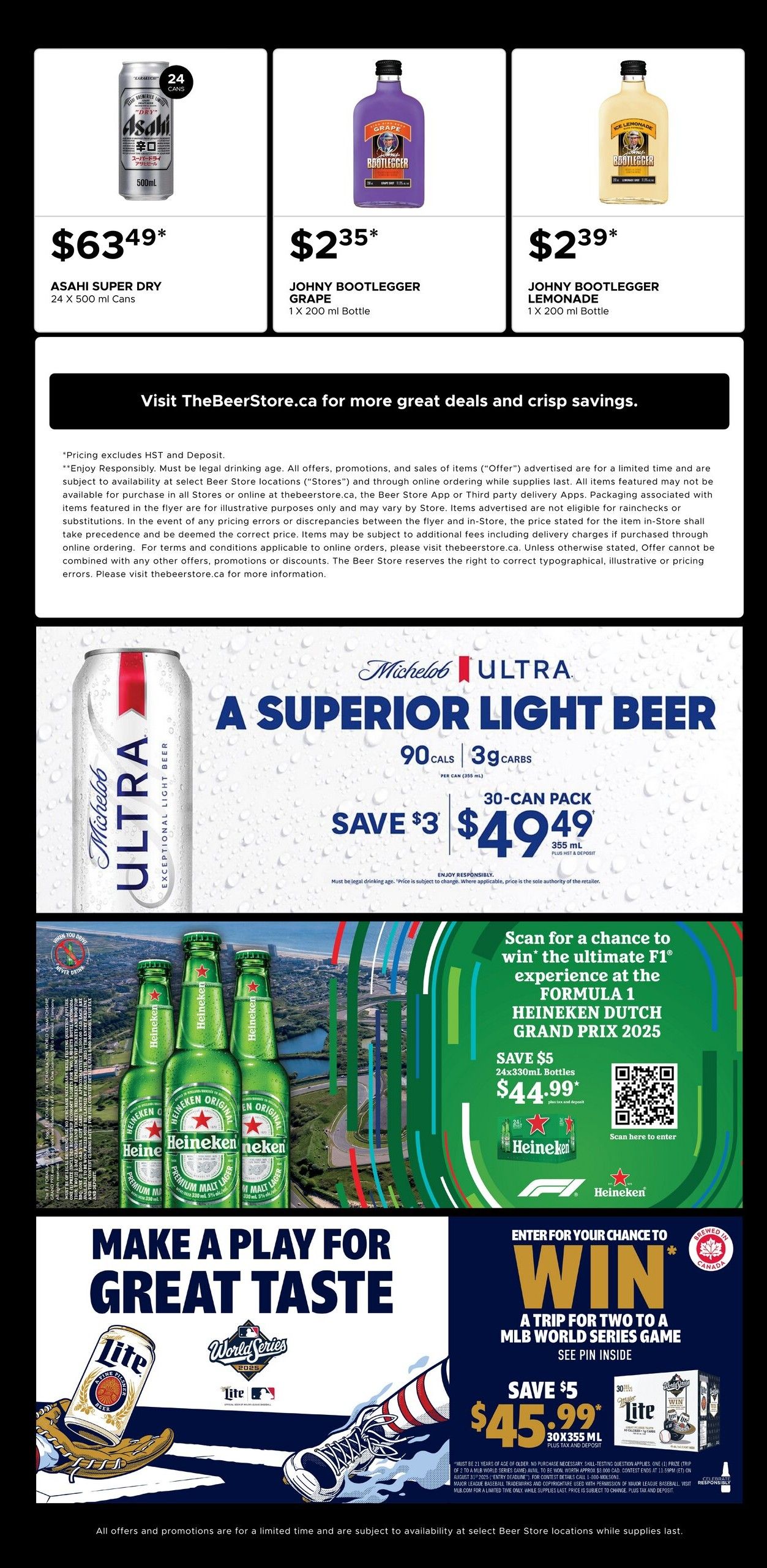 The Beer Store Flyer July 21 to August 17